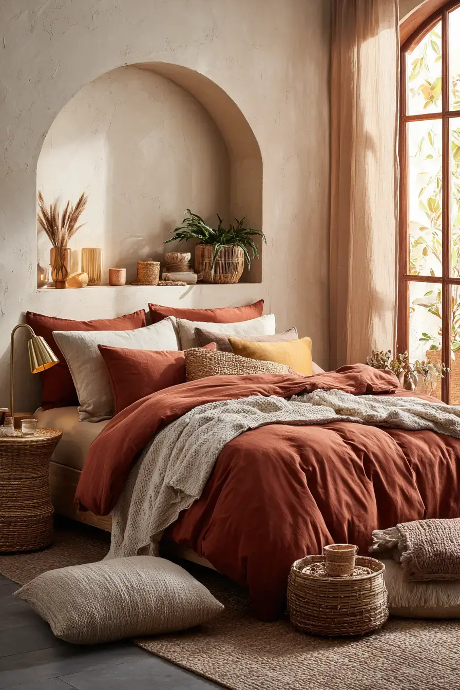 29 Warm Bedroom Aesthetic Ideas for a Room That Feels Held 14