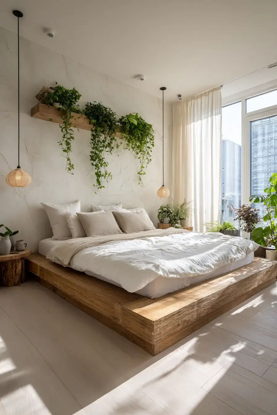 29 Nature Themed Bedroom Ideas That Keep the Outdoors Close 14