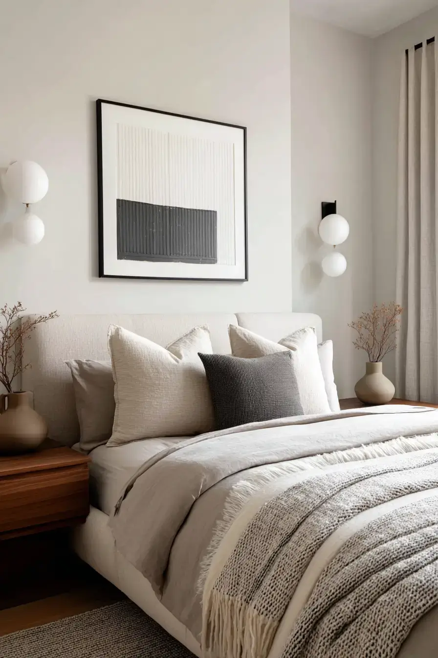 29 Warm Minimalist Bedroom Ideas That Still Feel Soft 14