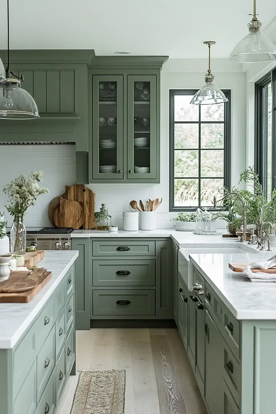 29 Sage Kitchen Cabinets Ideas for a Calm, Real Kitchen 14