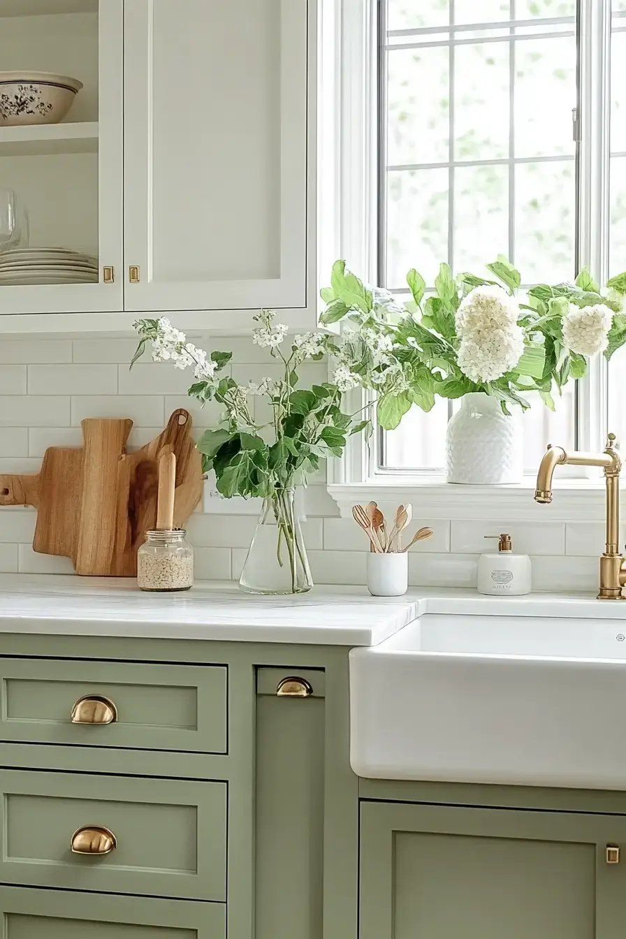 29 Two Toned Kitchen Cabinets Ideas That Split the Color Right 14