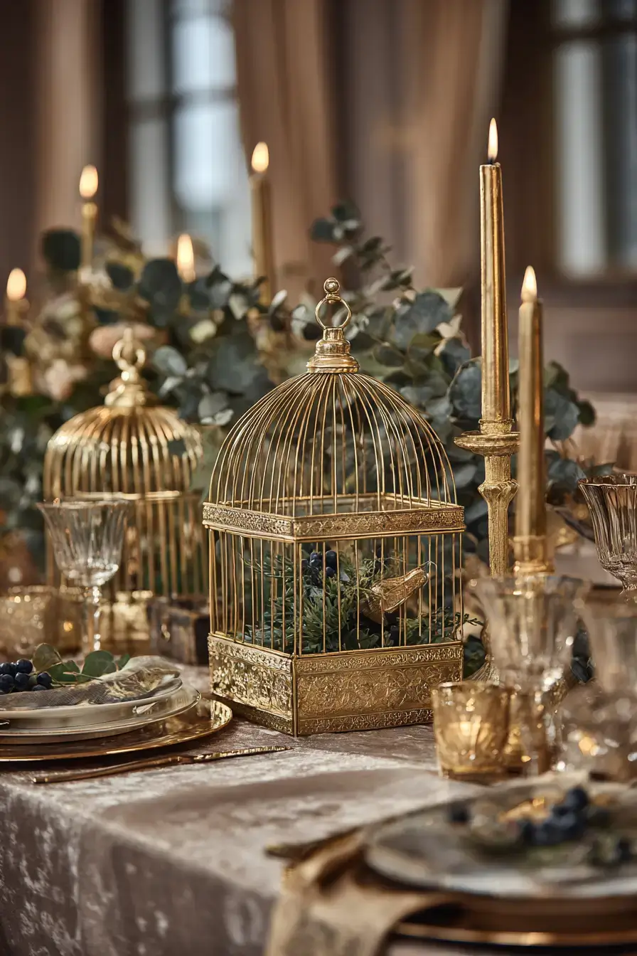 29 Vintage Birdcage Decor Ideas for a Cottage Corner 15