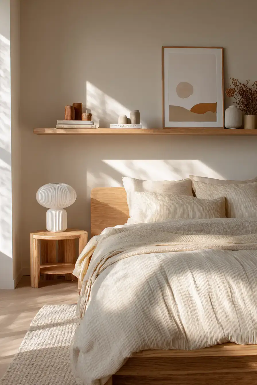 29 Warm Minimalist Bedroom Ideas That Still Feel Soft 15