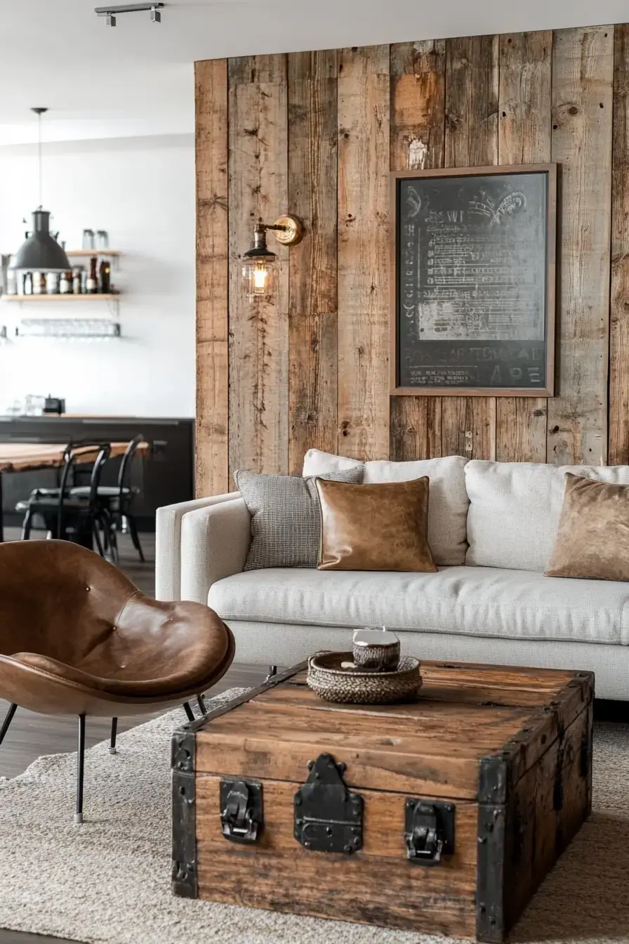 29 Warm Rustic Living Room Ideas with a Real Fireplace Feel 15