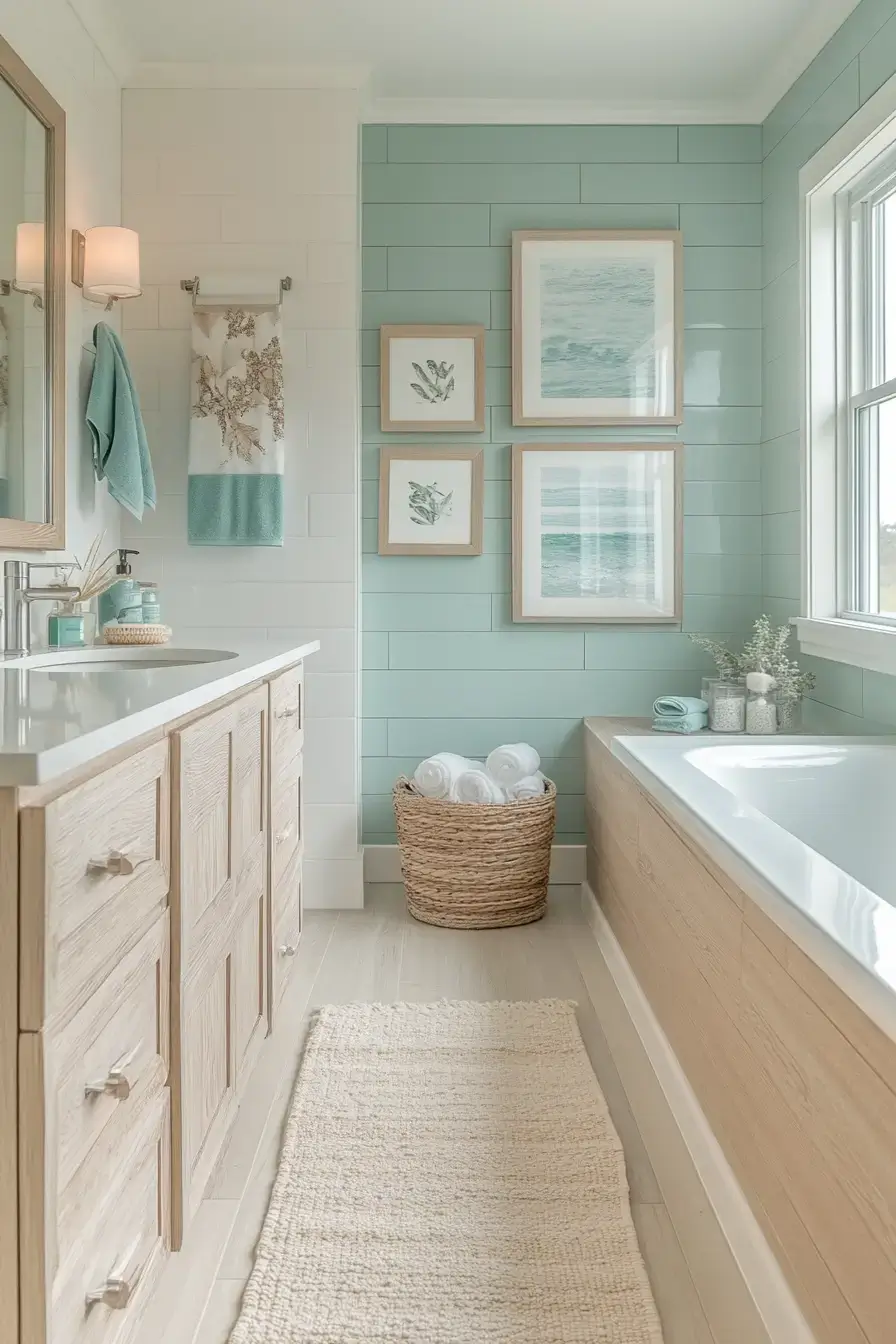 29 Beachy Bathroom Ideas That Feel Like a Cottage 15