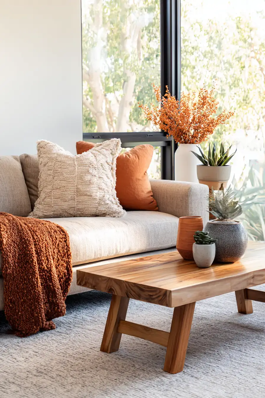 29 Warm Earthy Living Room Ideas Grounded in Real Materials 15
