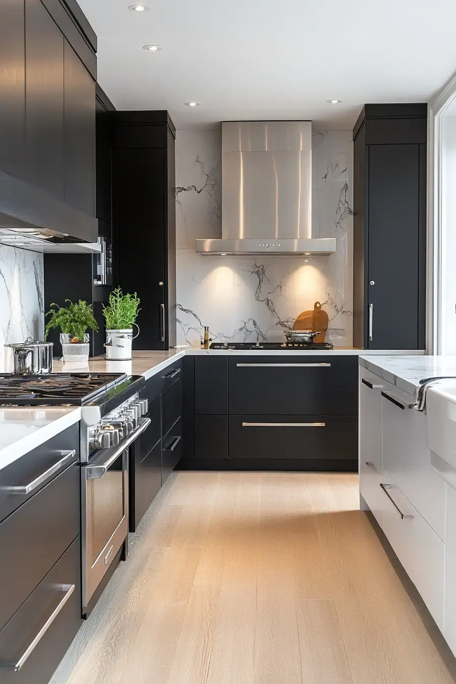 29 Two Toned Kitchen Cabinets Ideas That Split the Color Right 16