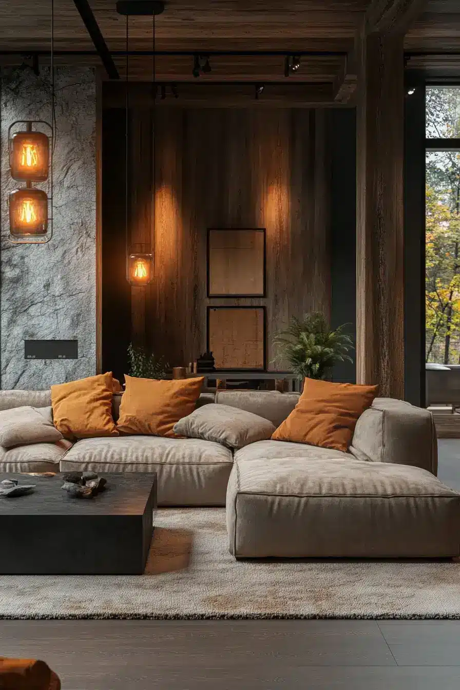 29 Warm Rustic Living Room Ideas with a Real Fireplace Feel 17