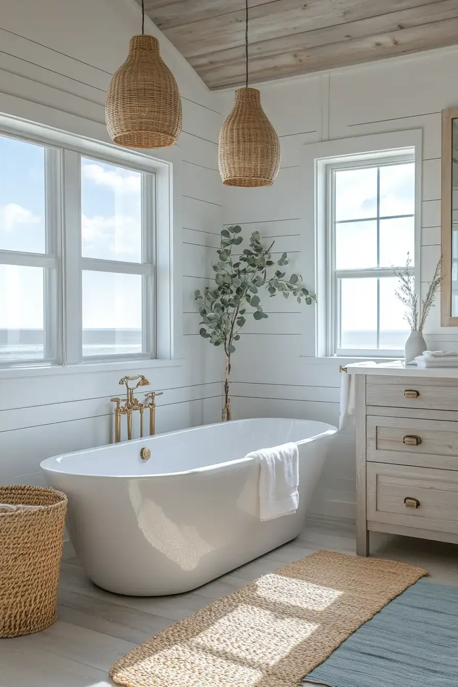 29 Ocean Themed Bathroom Ideas That Bring the Shore Indoors 17