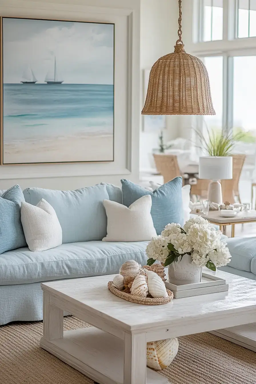 29 Beachy Living Room Ideas for an Open, Airy Space 17