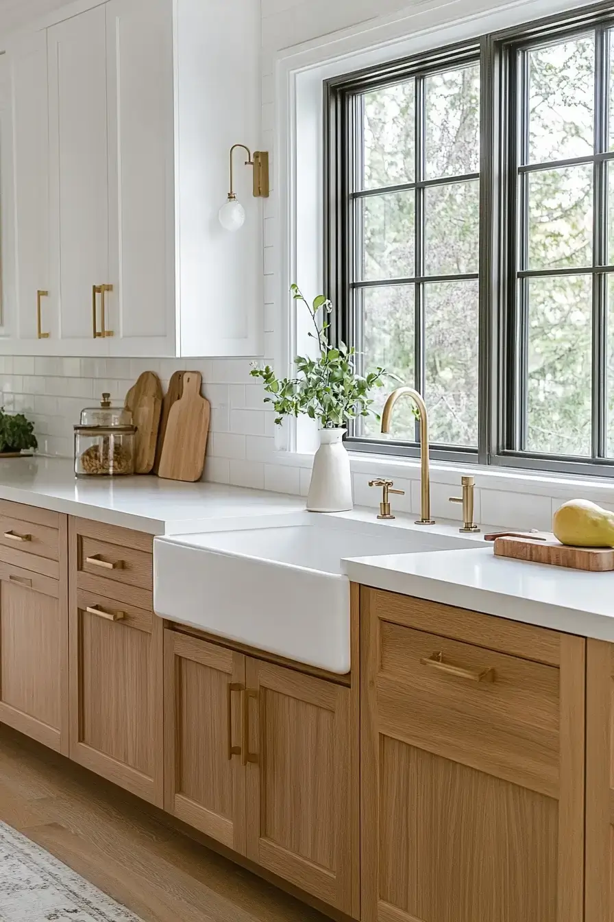 29 Two Toned Kitchen Cabinets Ideas That Split the Color Right 17