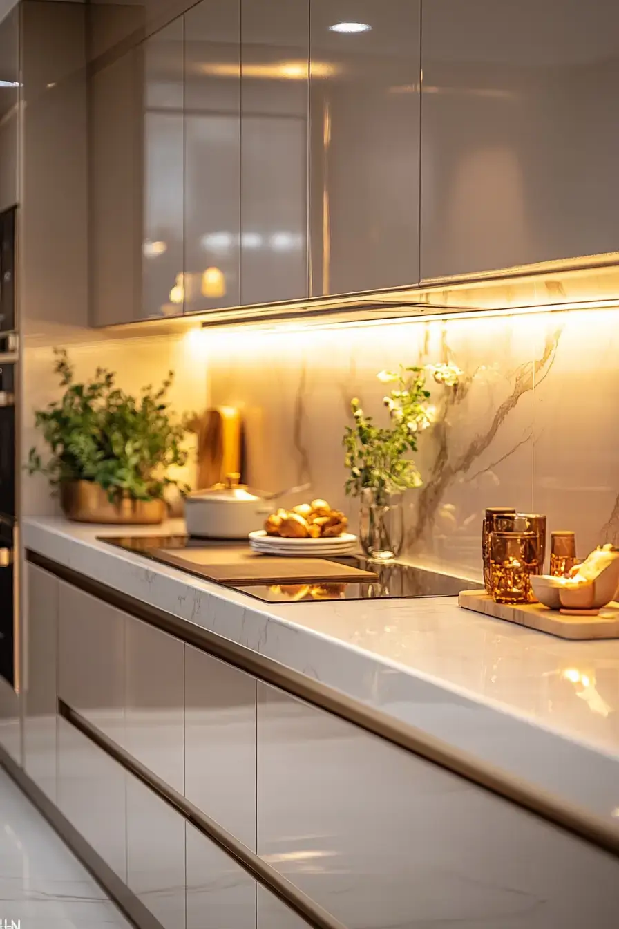 29 Handleless Cabinets Ideas for a Kitchen With No Visible Pulls 18