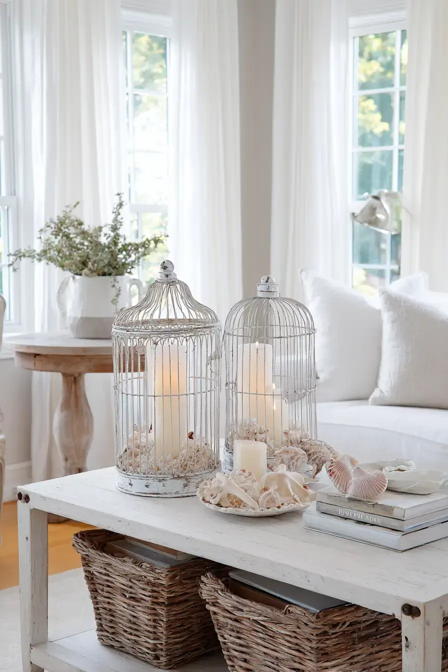 29 Vintage Birdcage Decor Ideas for a Cottage Corner 18