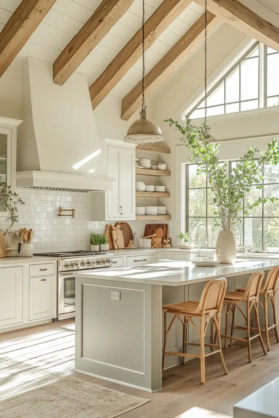 29 Farmhouse Kitchen With White Cabinets Ideas That Stay Honest 19