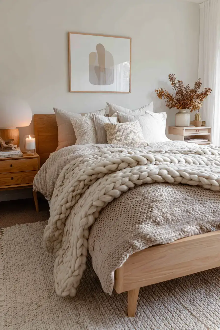 29 Warm Bedroom Ideas That Make the Cold Mornings Easier 19