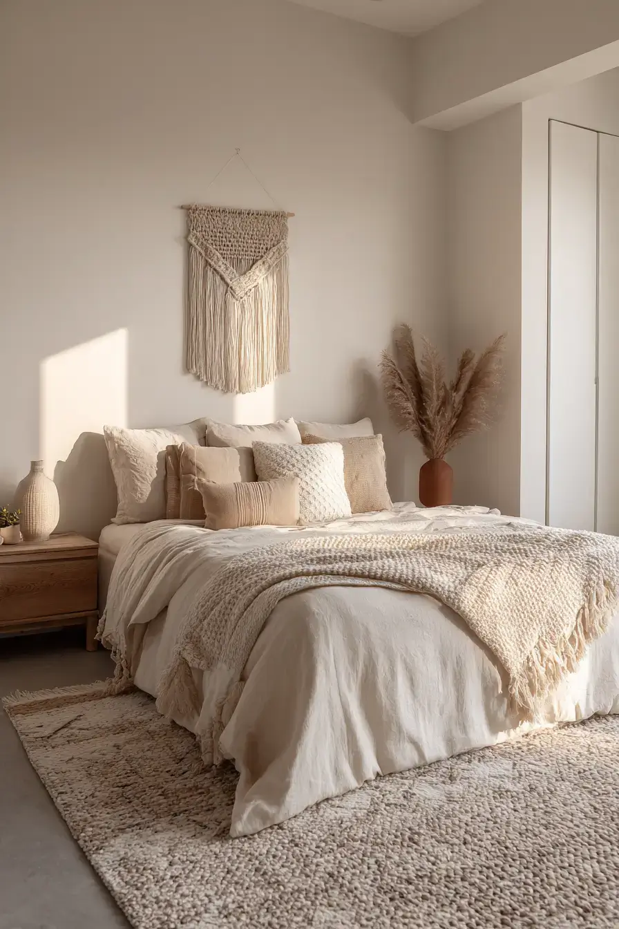 29 Warm Minimalist Bedroom Ideas That Still Feel Soft 19