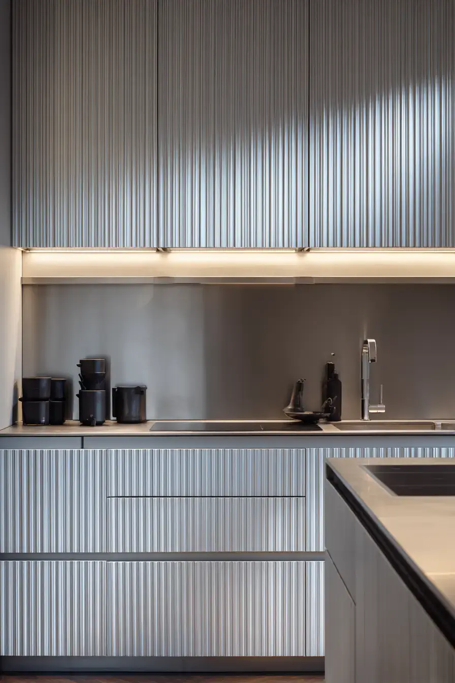 29 Aluminium Kitchen Cabinets Ideas for a Cool, Clean Look 19