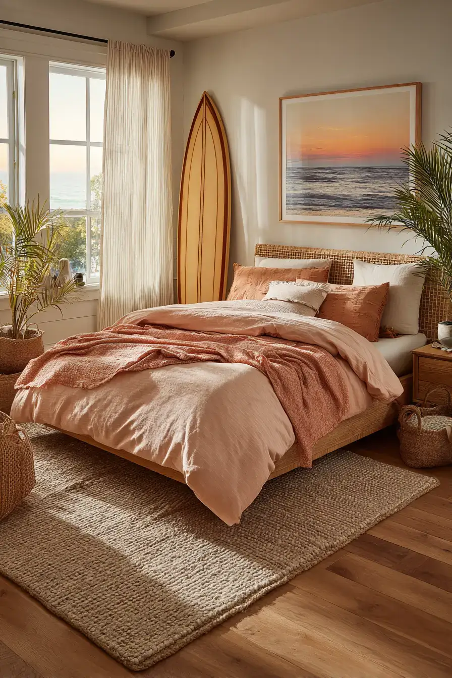 29 Beach Theme Bedroom Ideas for a Room That Feels Like a Cottage 19