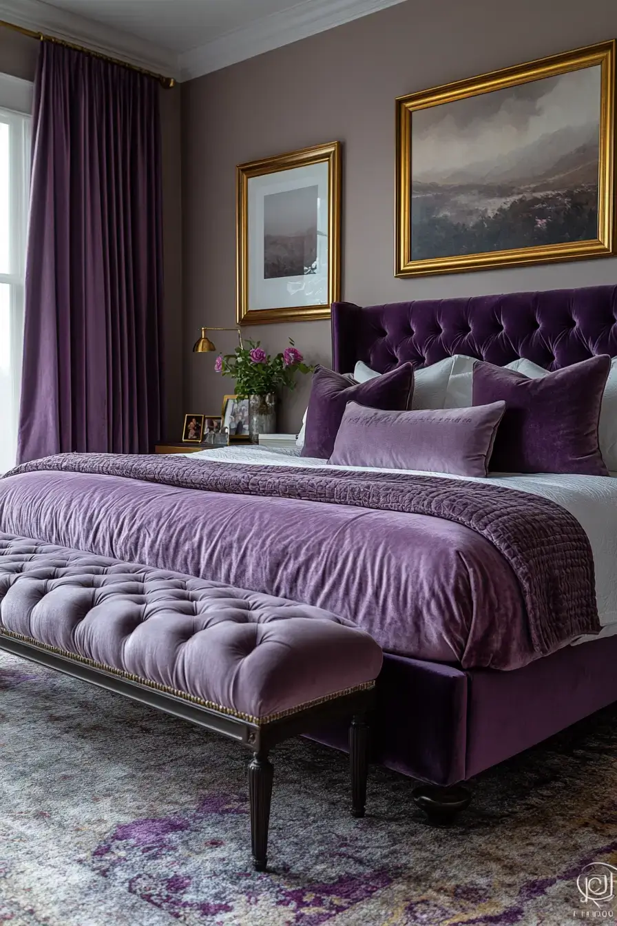 29 Purple Themed Bedroom Ideas That Make the Bold Color Feel Easy to Live With 19