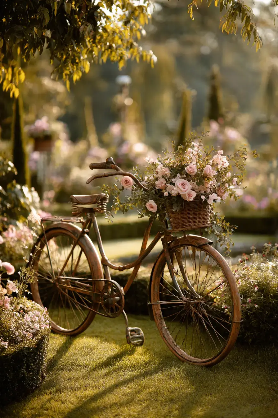 29 Bicycle Yard Decor Ideas for a Front Garden With Character 2