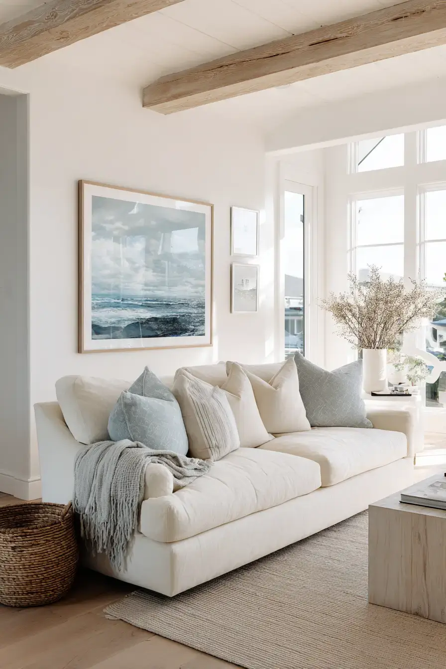 29 Beachy Living Room Ideas for an Open, Airy Space 2