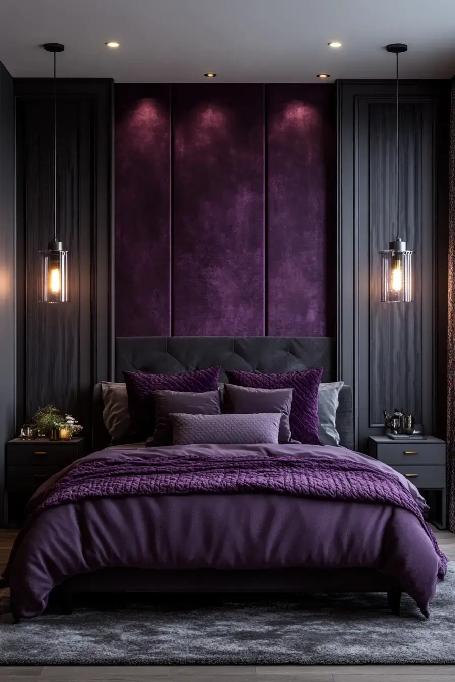 29 Purple Themed Bedroom Ideas That Make the Bold Color Feel Easy to Live With 2