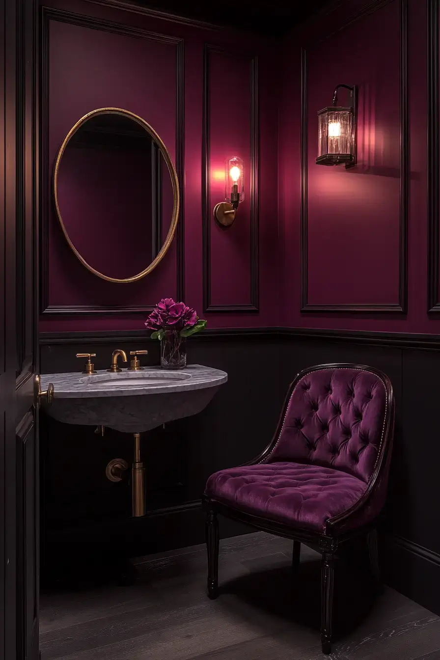 29 Purple Bathroom Ideas That Read Warm, Not Childish 2
