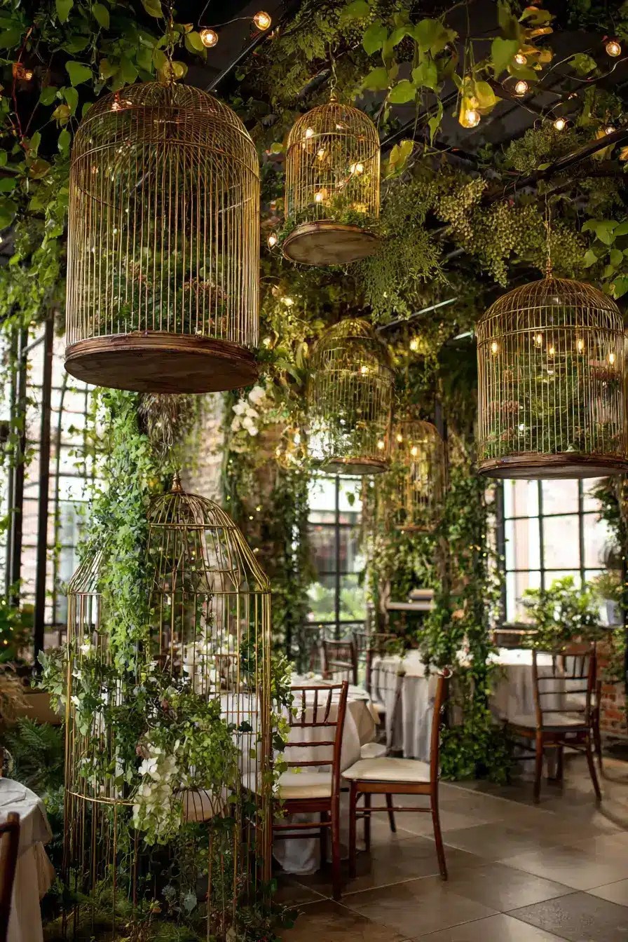 29 Vintage Birdcage Decor Ideas for a Cottage Corner 2