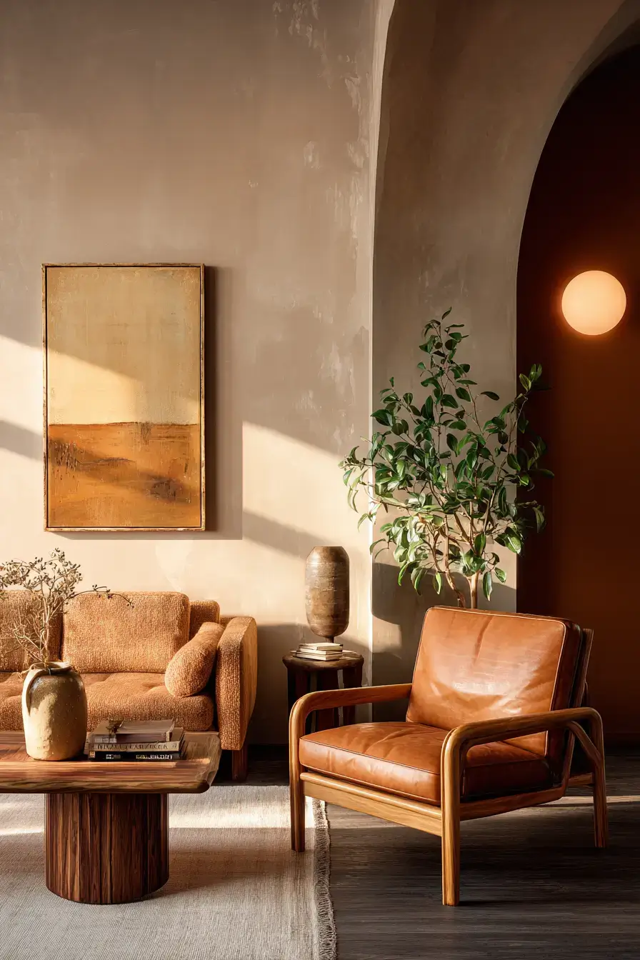 29 Warm Earthy Living Room Ideas Grounded in Real Materials 20