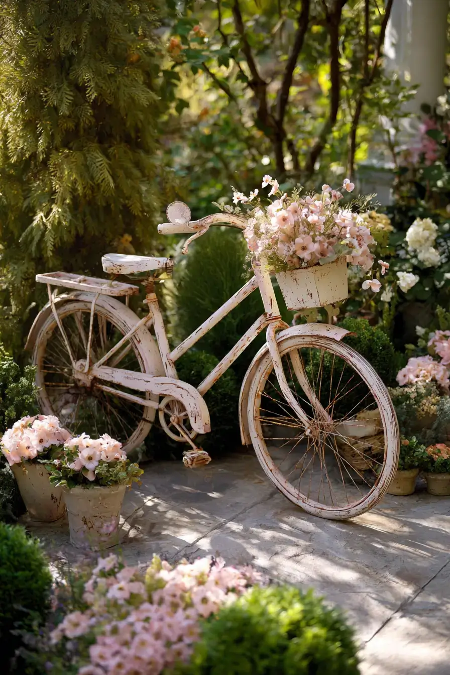 29 Bicycle Yard Decor Ideas for a Front Garden With Character 20