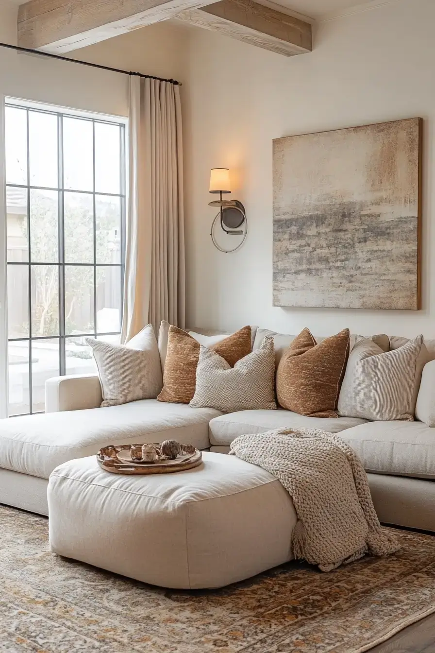 29 Warm Beige Living Room Ideas That Read Lived-In, Not Plain 20