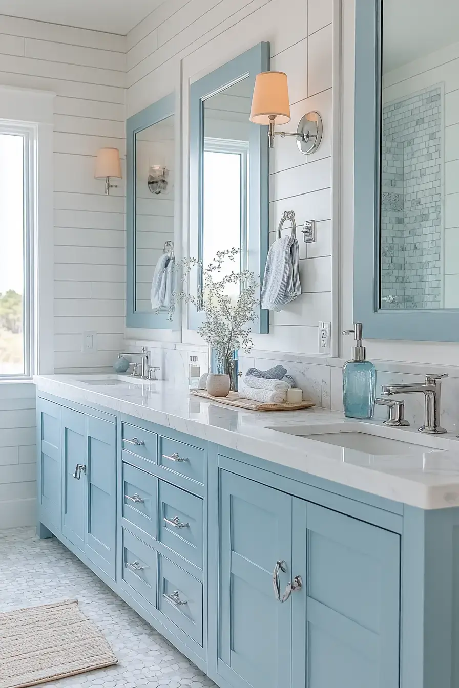 29 Beachy Bathroom Ideas That Feel Like a Cottage 20