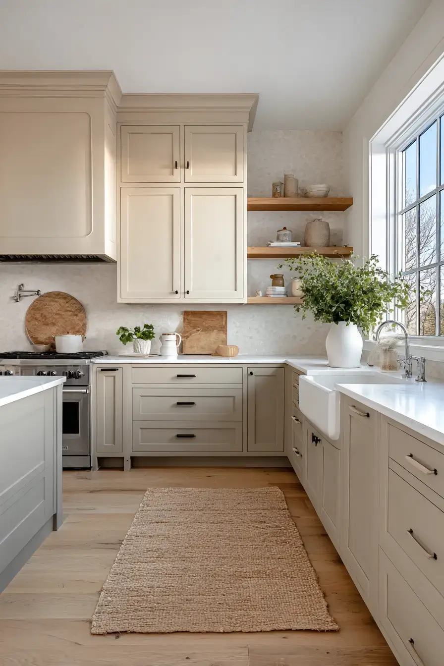 29 Two Toned Kitchen Cabinets Ideas That Split the Color Right 20