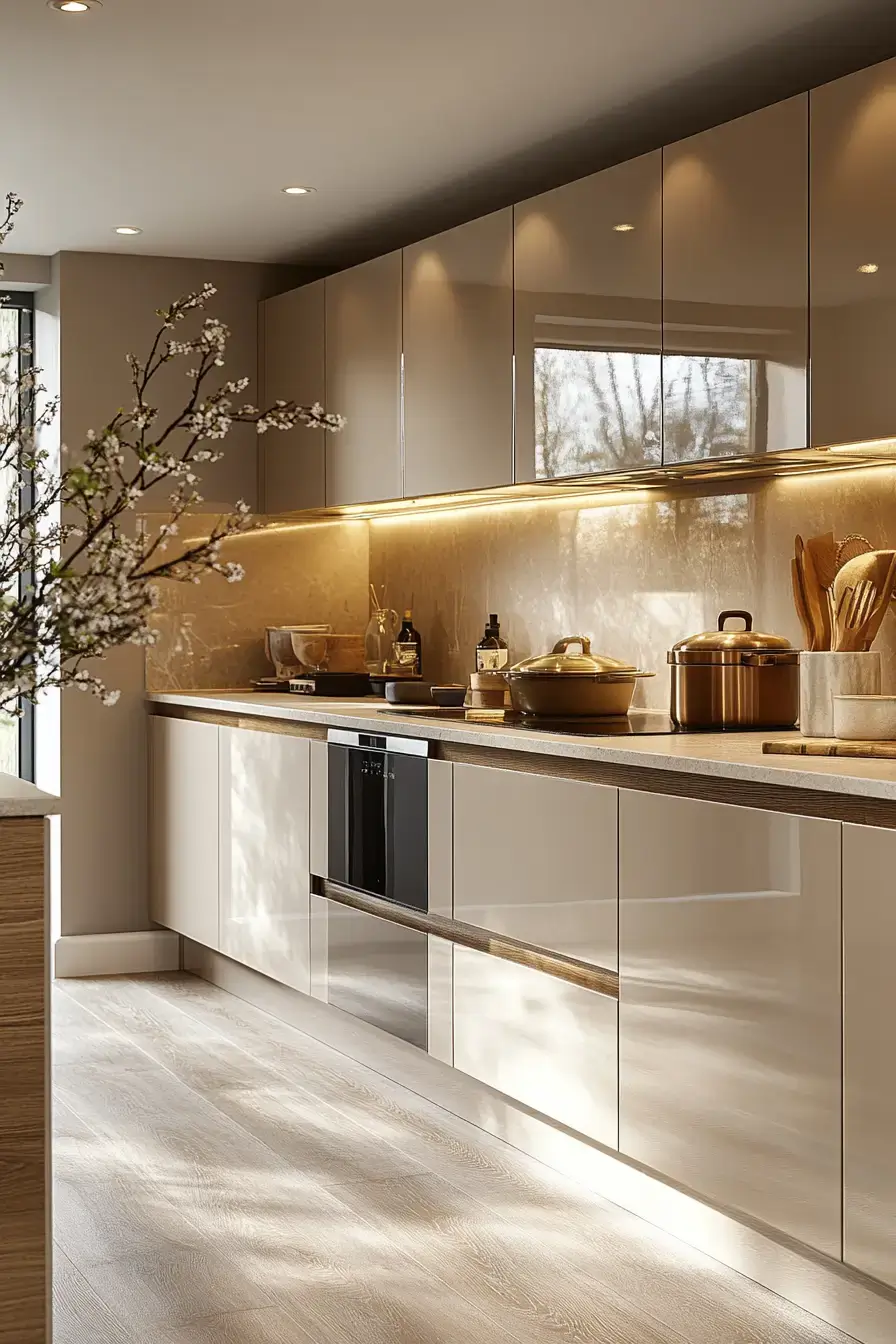 29 Handleless Cabinets Ideas for a Kitchen With No Visible Pulls 21