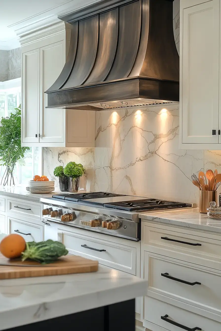 29 Two Tone Kitchen Cabinets Ideas with a Wood Island Base 21