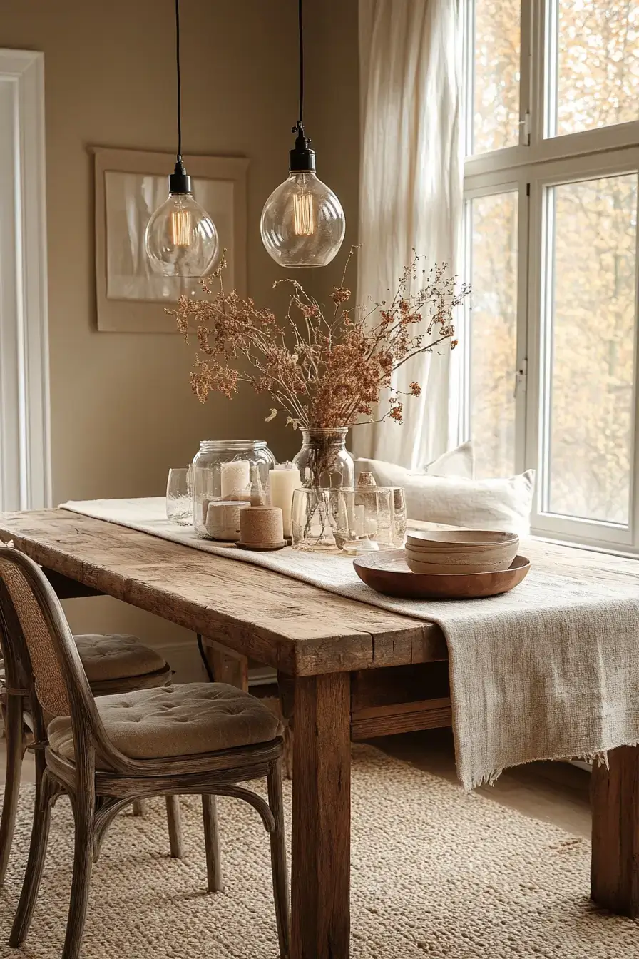 29 Warm Dining Room Ideas for a Table People Linger At 21