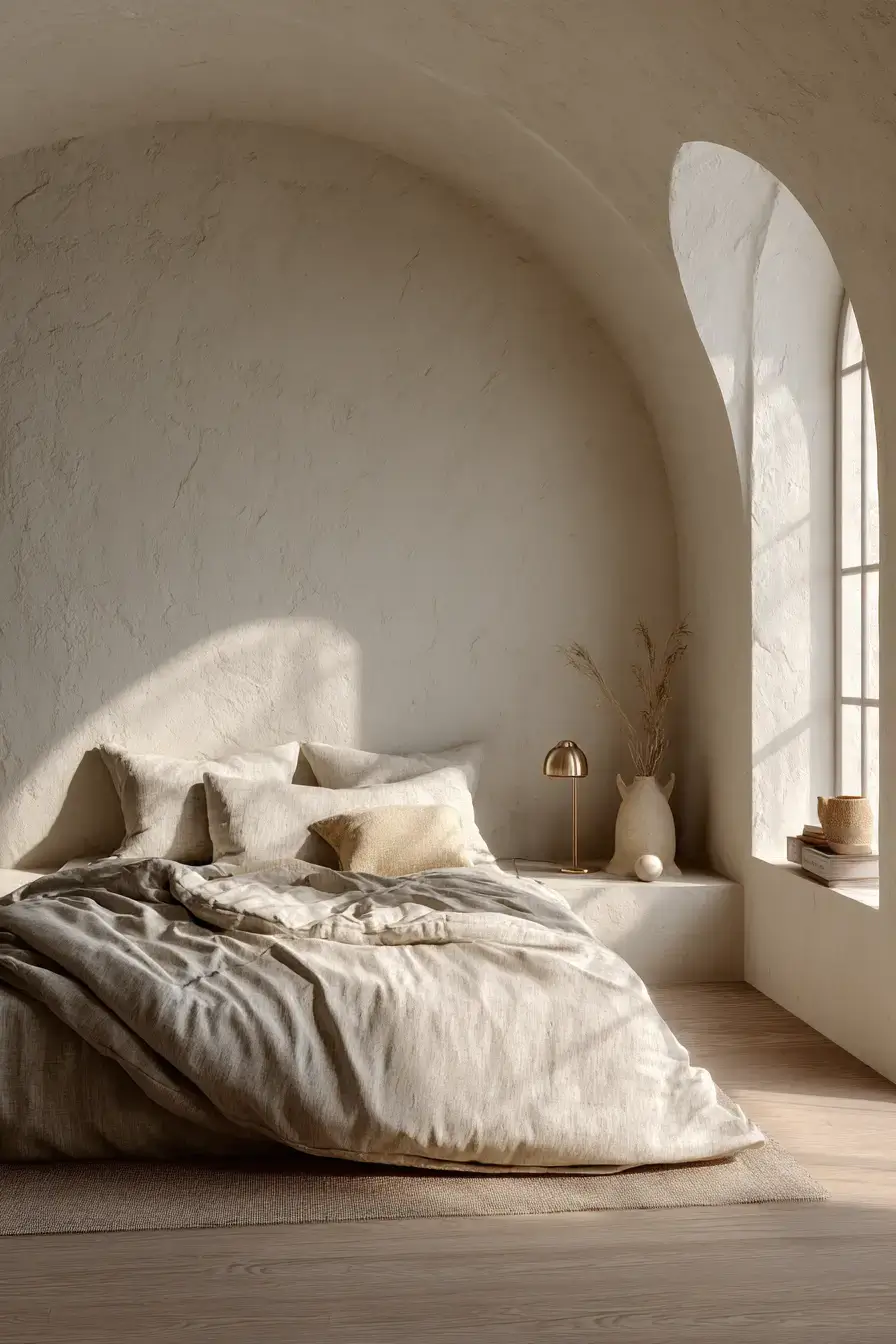 29 Warm Minimalist Bedroom Ideas That Still Feel Soft 21