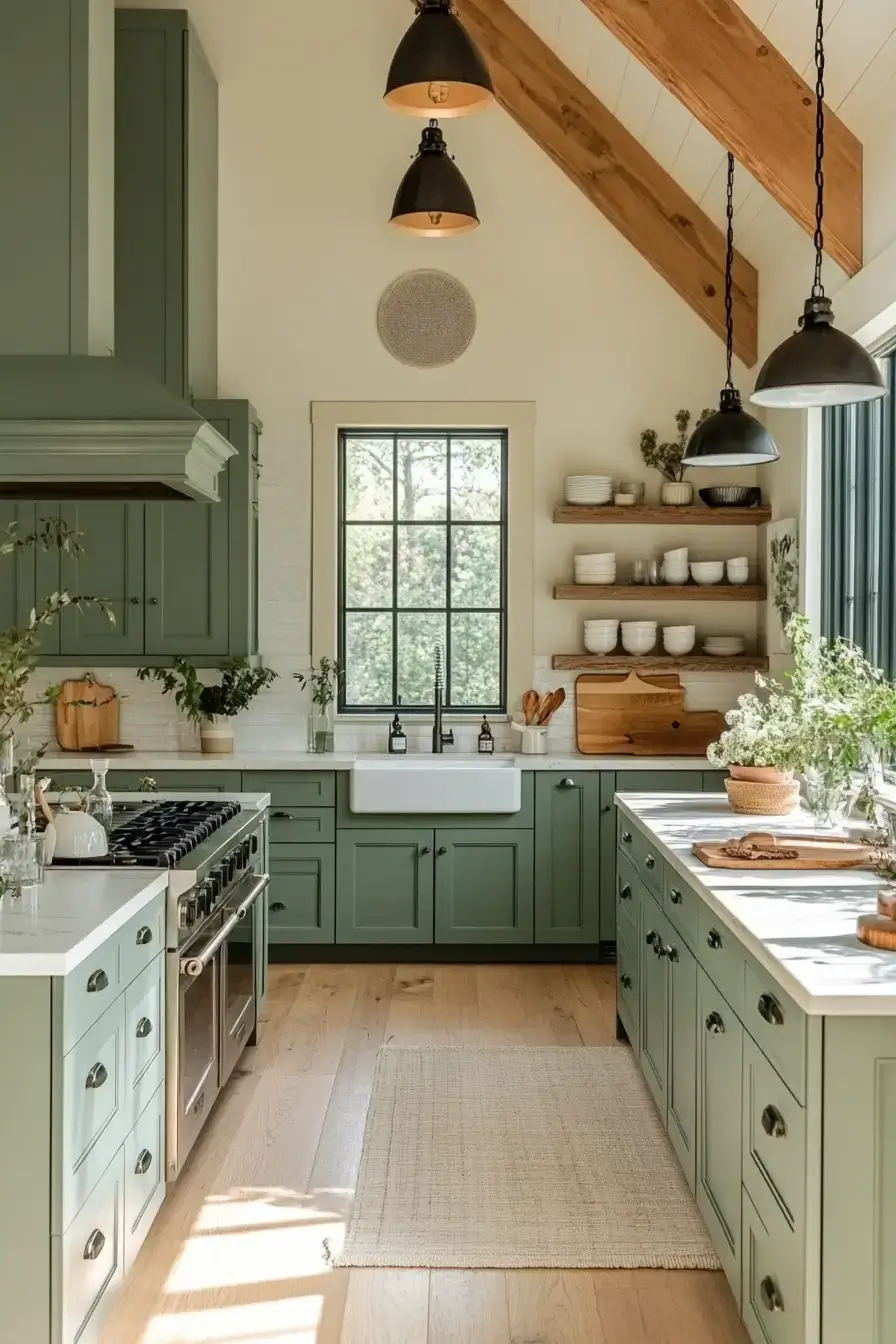 29 Sage Kitchen Cabinets Ideas for a Calm, Real Kitchen 21