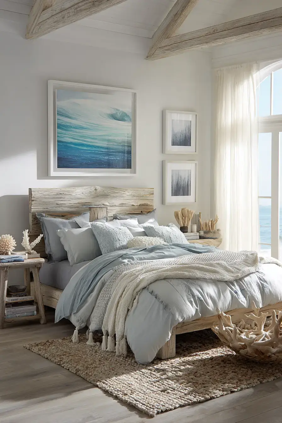 29 Beach Theme Bedroom Ideas for a Room That Feels Like a Cottage 21
