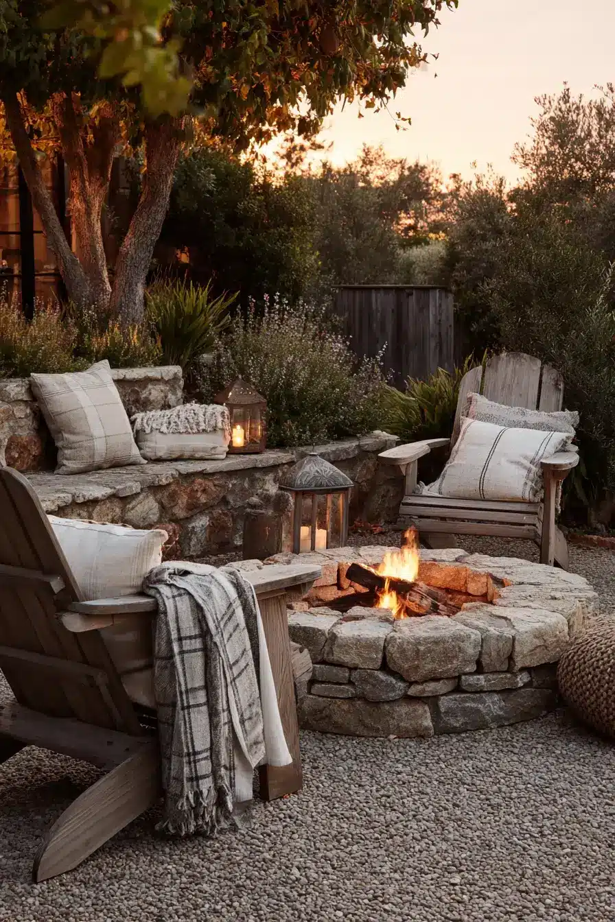 29 Fire Pit Ideas for a Backyard on a Budget That Still Feel Cozy 22