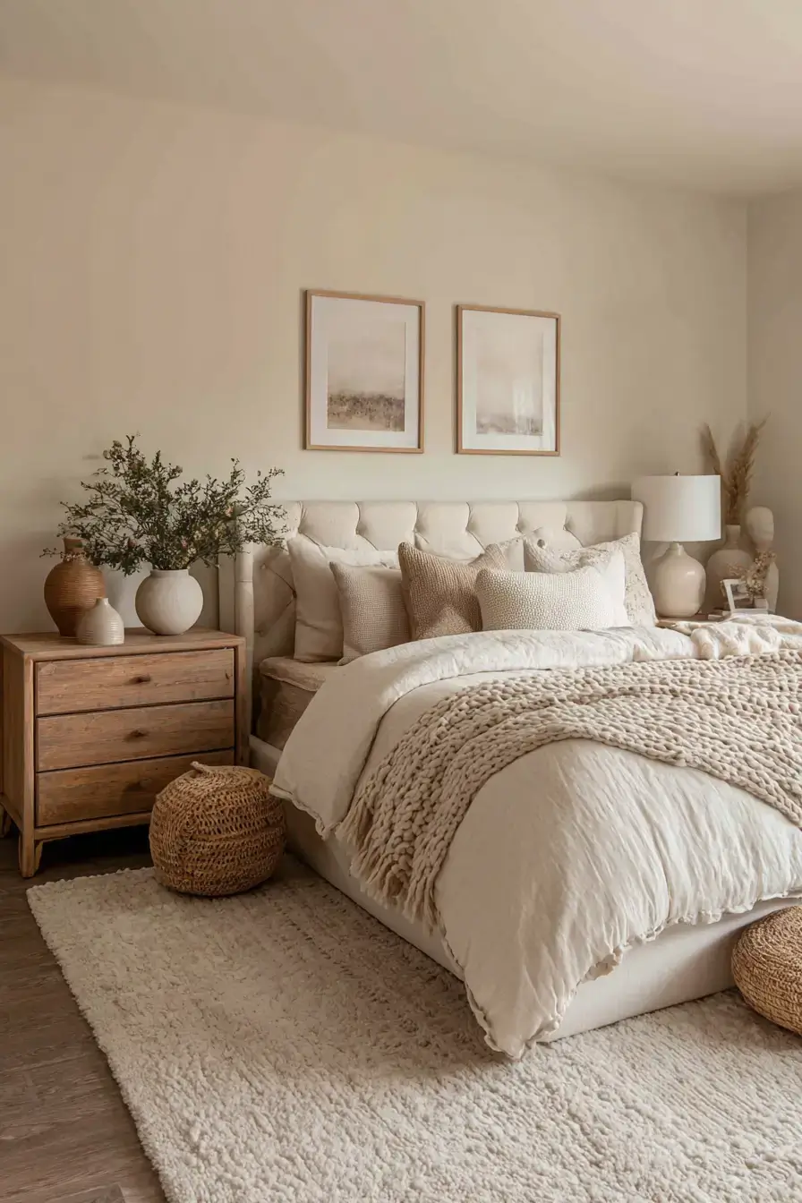 29 Warm Neutral Bedroom Ideas That Never Go Flat 22