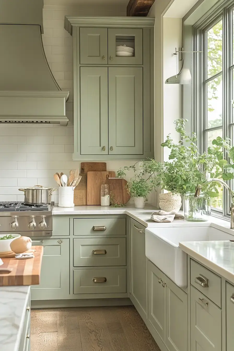 29 Sage Kitchen Cabinets Ideas for a Calm, Real Kitchen 22