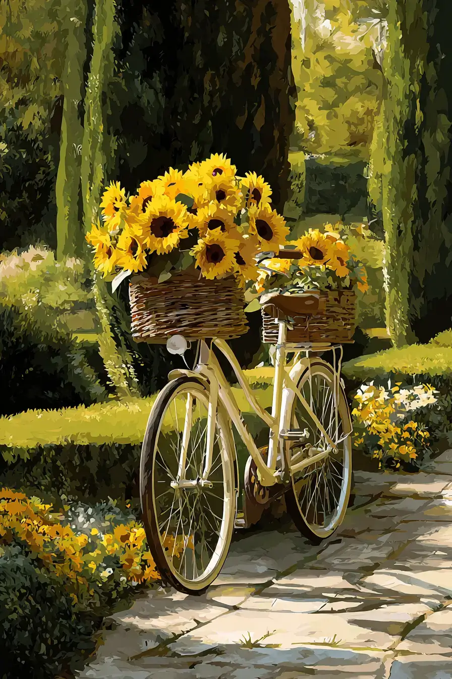 29 Bicycle Yard Decor Ideas for a Front Garden With Character 22