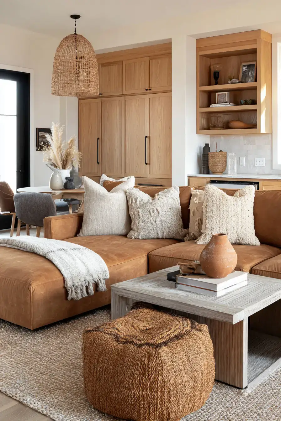 29 Warm Rustic Living Room Ideas with a Real Fireplace Feel 22