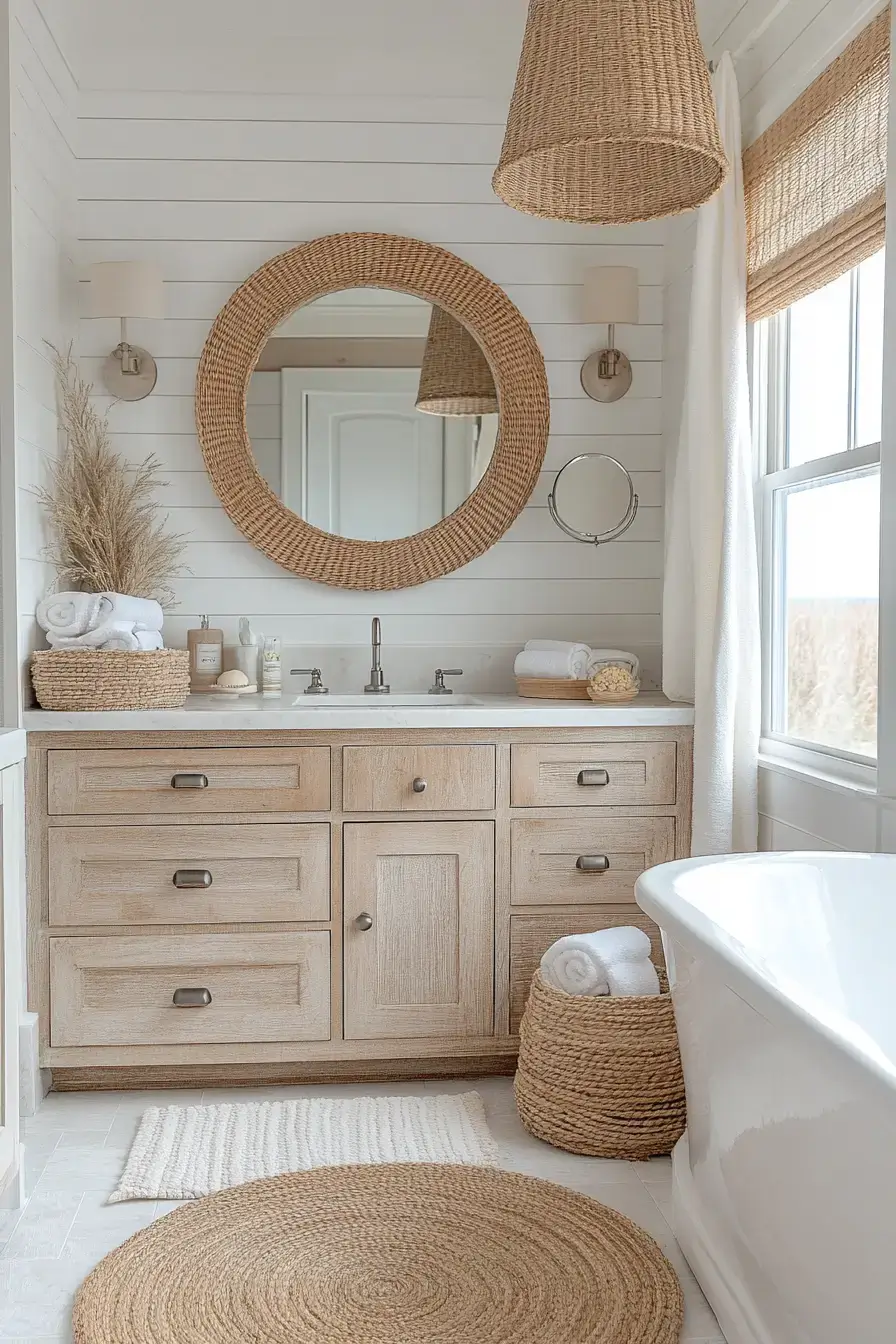 29 Ocean Themed Bathroom Ideas That Bring the Shore Indoors 22