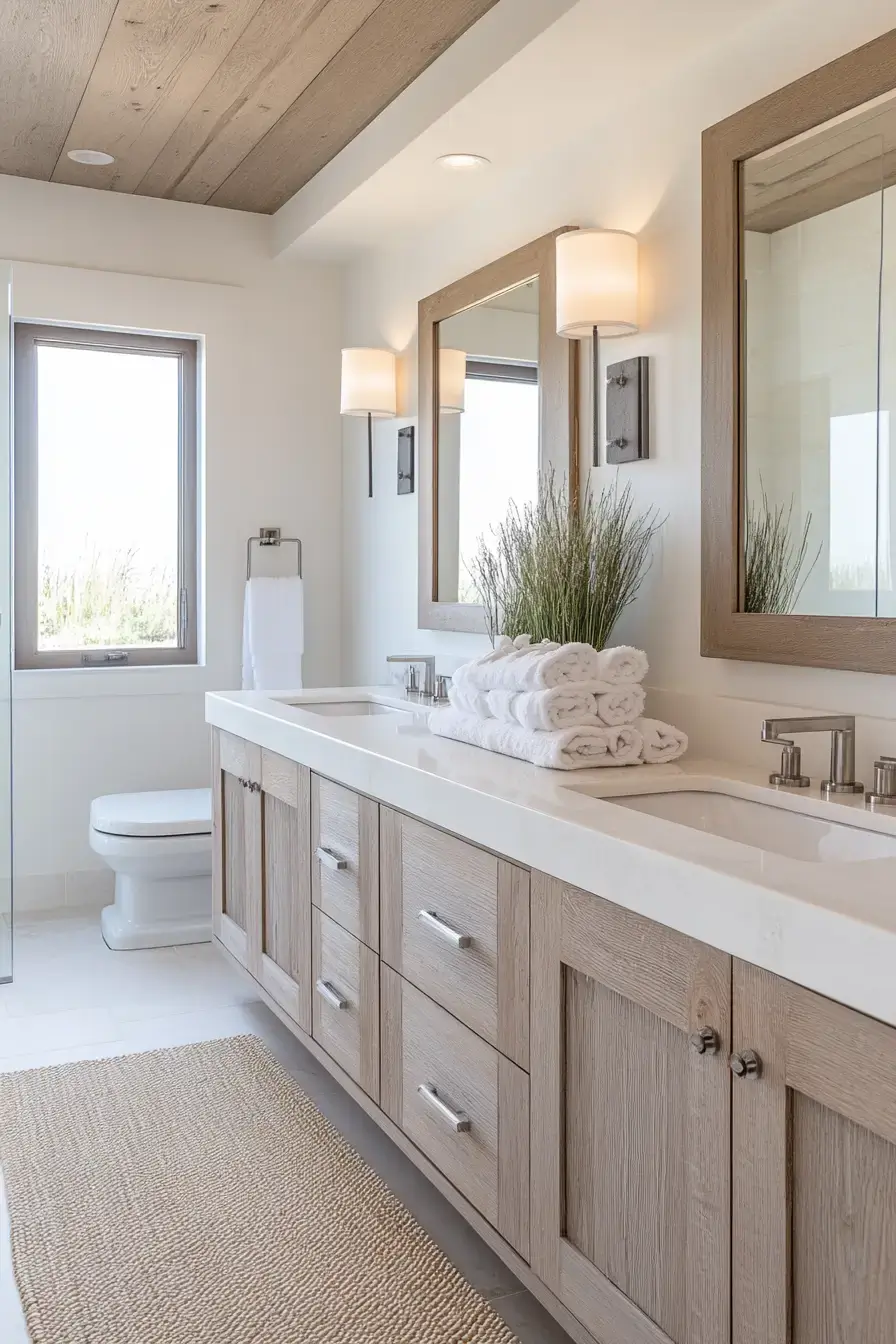 29 Beachy Bathroom Ideas That Feel Like a Cottage 23