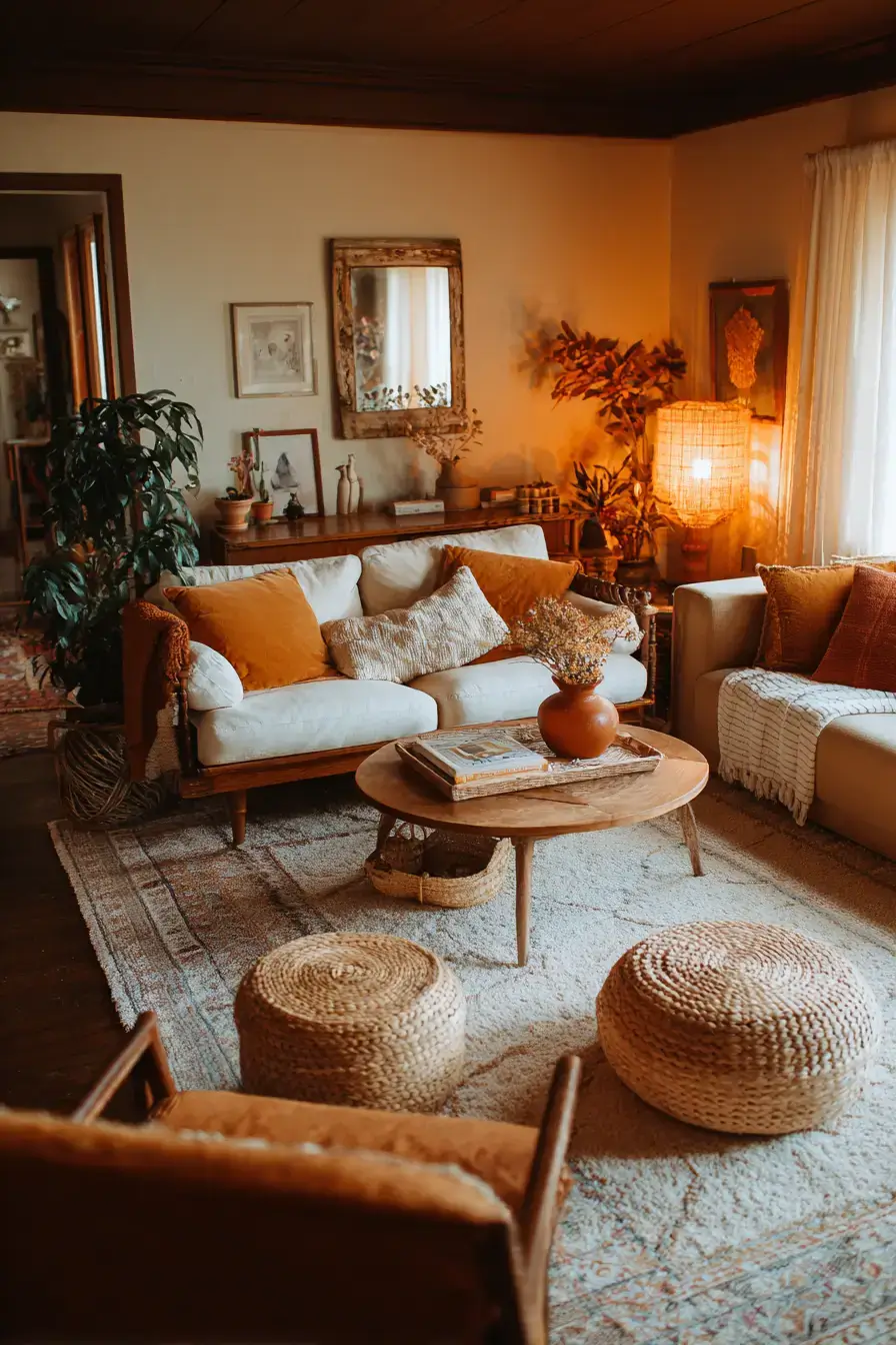 29 Warm Boho Living Room Ideas That Skip the Clichés 23