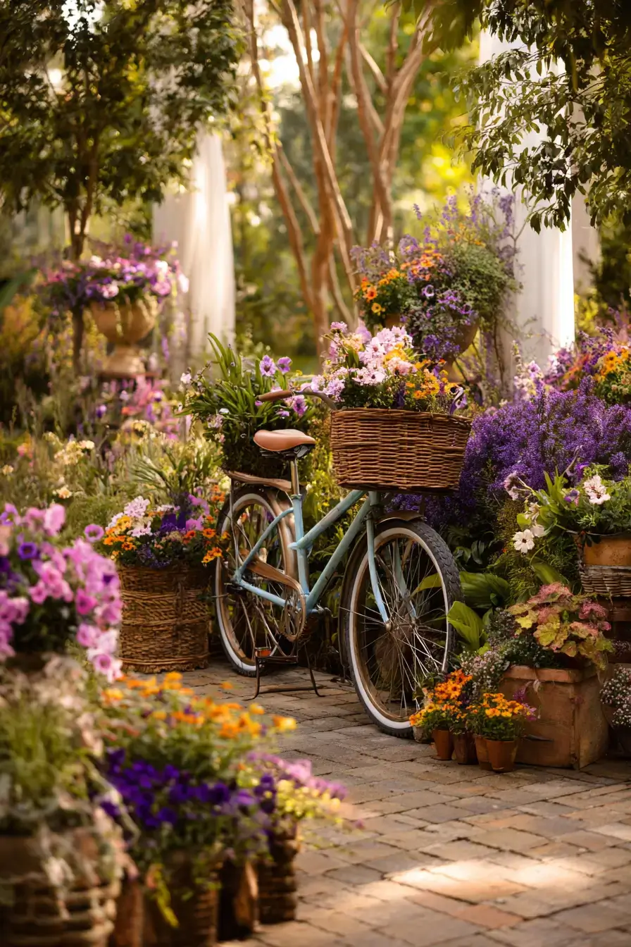 29 Bicycle Yard Decor Ideas for a Front Garden With Character 23