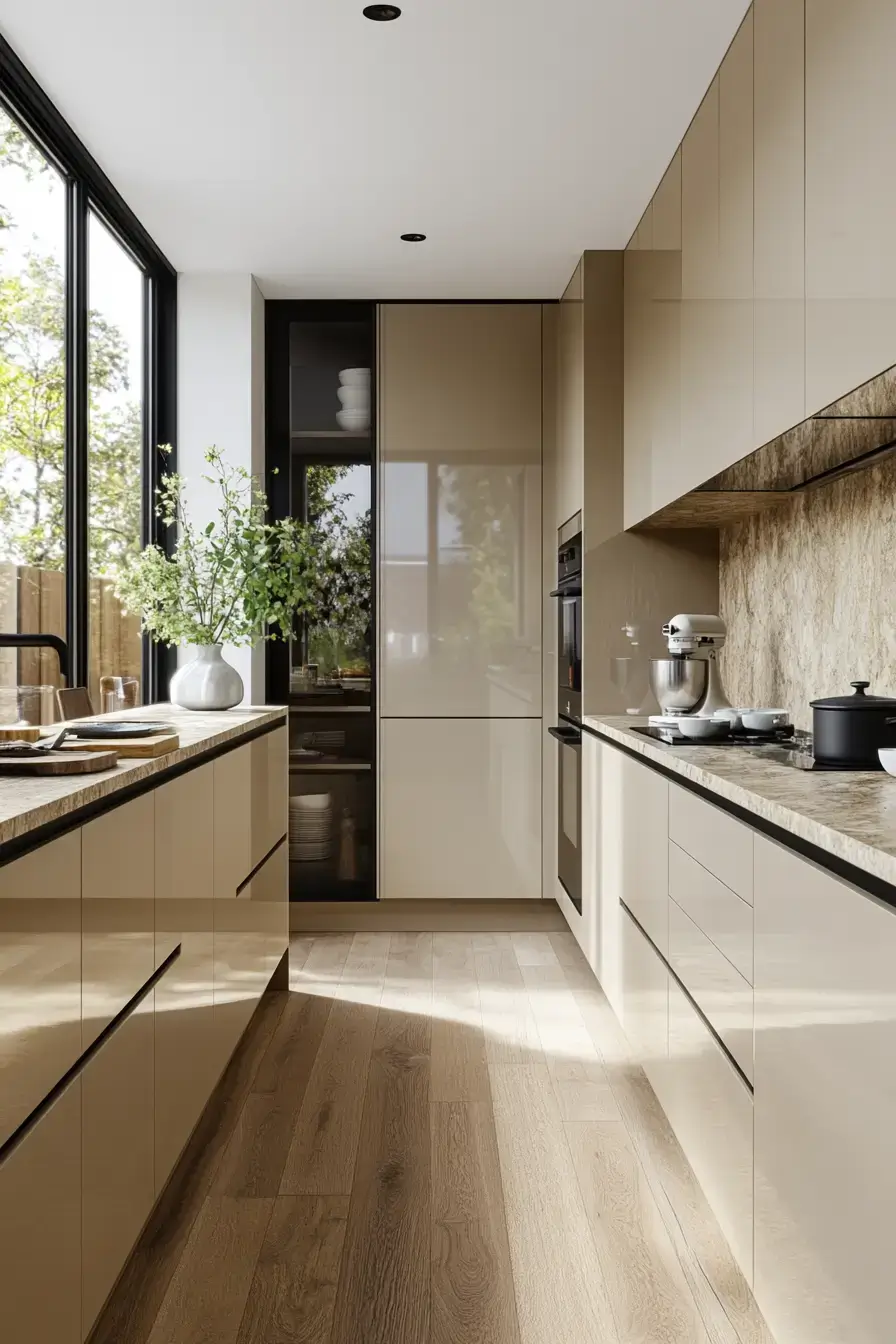 29 Aluminium Kitchen Cabinets Ideas for a Cool, Clean Look 23