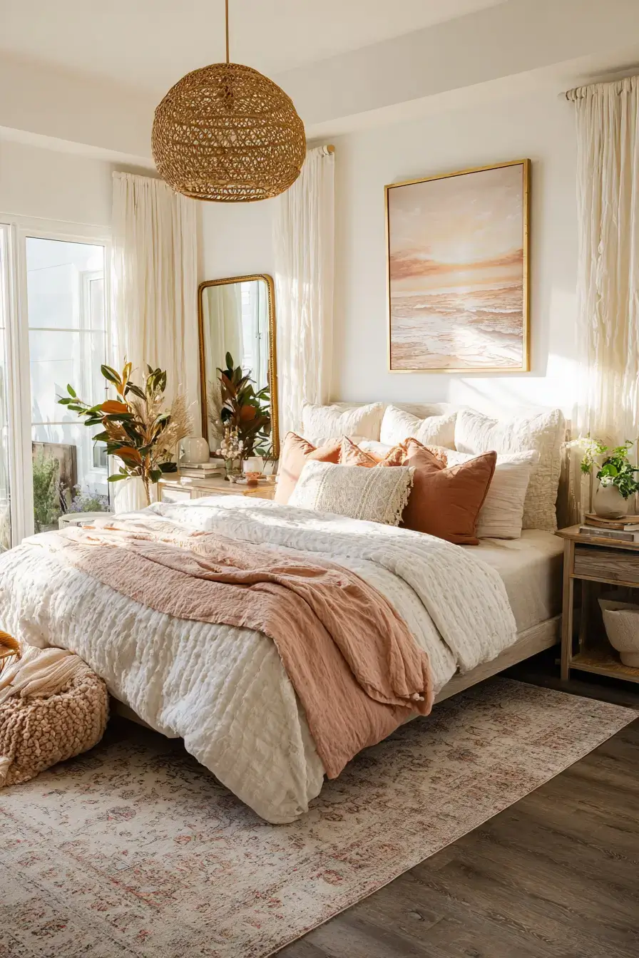 29 Beachy Boho Bedroom Ideas That Skip the Clichés 23